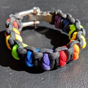 LGBTQ Rainbow Braded Bracelet